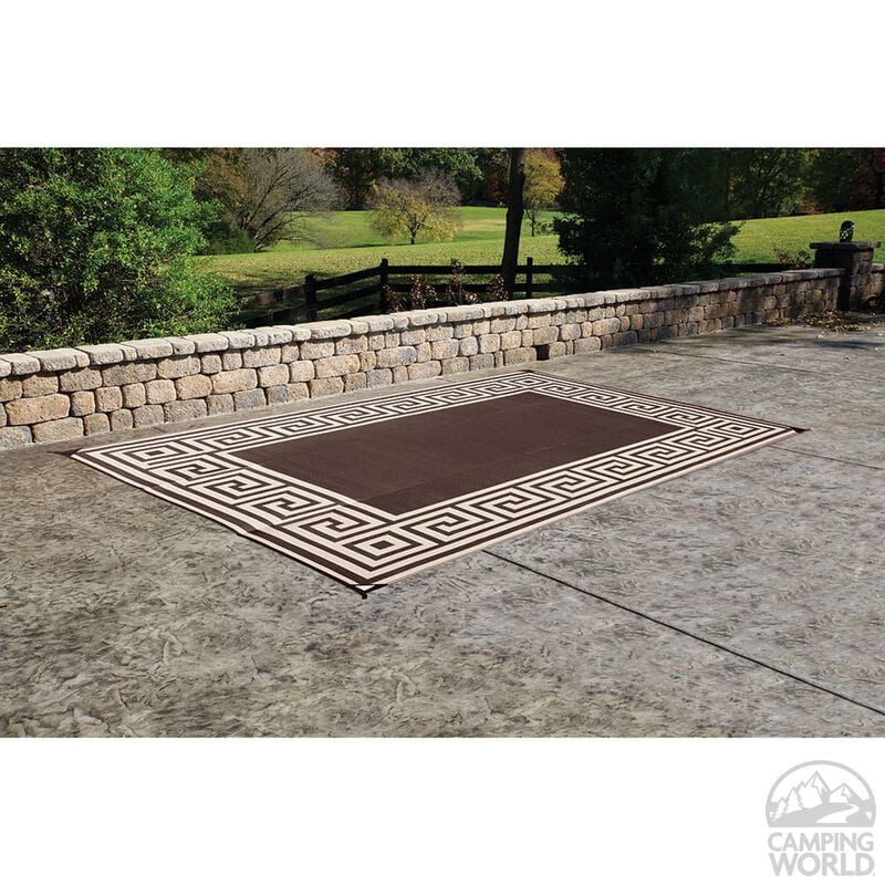 Reversible Greek Motif Design Patio Mat image number 24