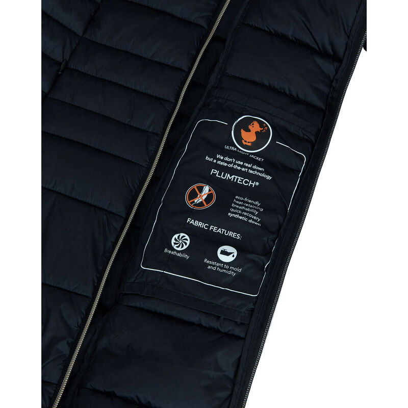 Save The Duck Women's Iris Long Quilted Winter Coat image number 8