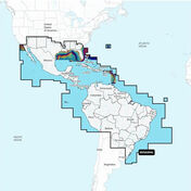 Garmin Navionics Vision+ NVSA004L -Mexico, the Caribbean to Brazil - Inland & Coastal Marine Charts