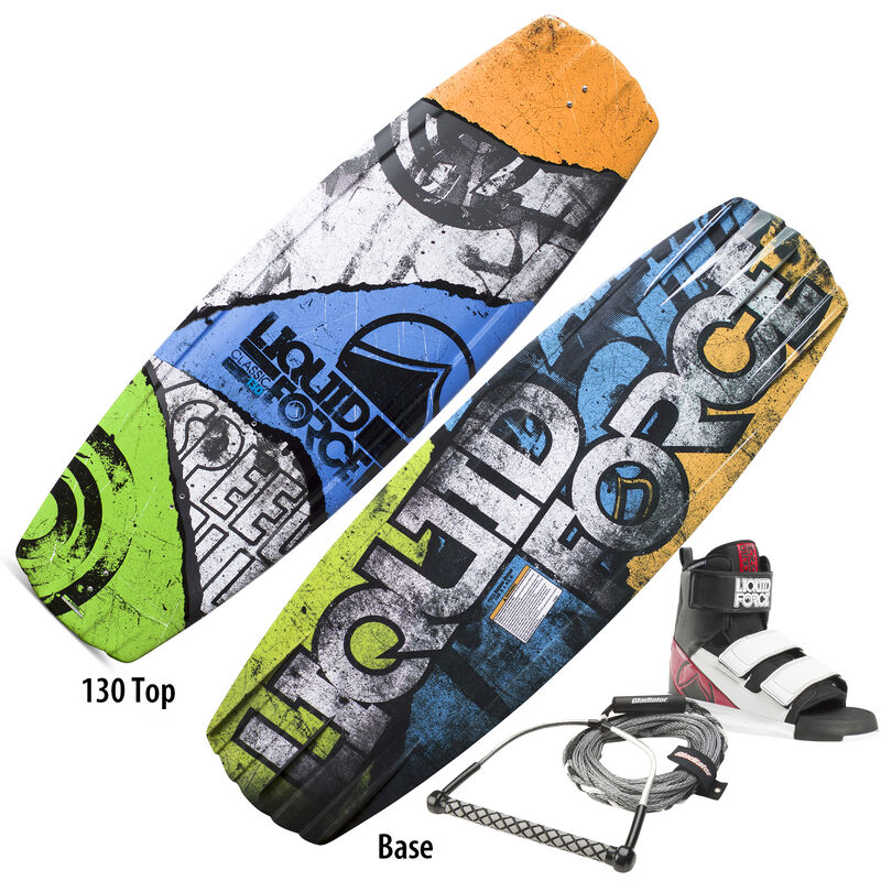 Liquid Force Classic Wakeboard With Domain Bindings And Free Rope image number 1