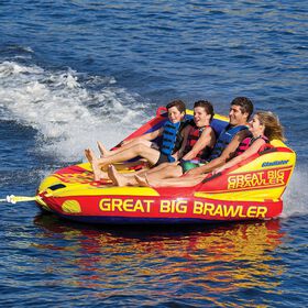 Gladiator Great Big Brawler 4-Person Towable Tube With Lightning Valve