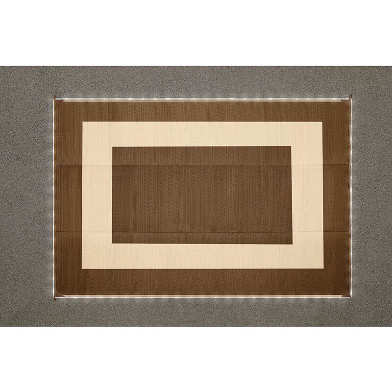 LED Illuminated Patio Mat, 9' x 12', Brown image number 6