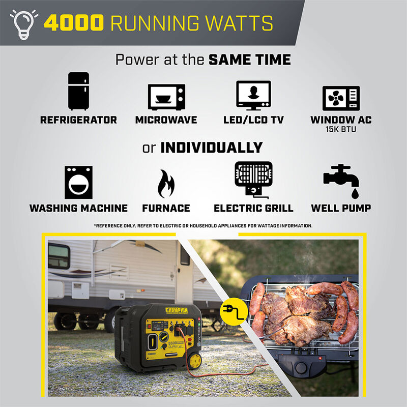 Champion 5500-Watt Dual Fuel Inverter Generator with CO Shield image number 6