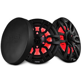 DS18 NXL-10 10" Two-Way Coaxial Marine Speakers with RGB LED Lights, Pair