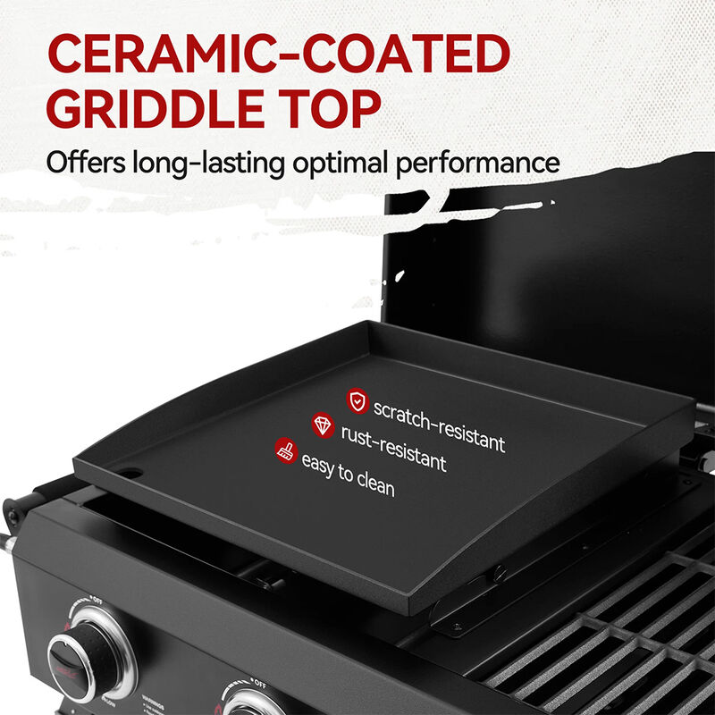 Royal Gourmet 4-Burner Portable Propane Gas Grill Griddle image number 11