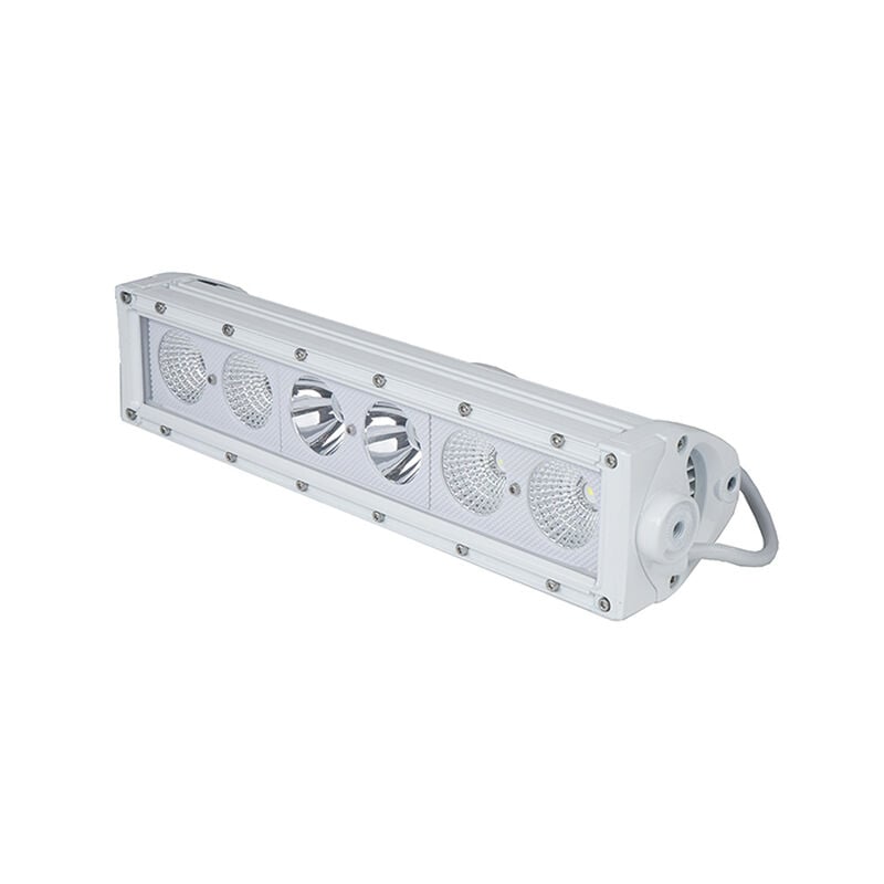 New - 14.5inch Marine Grade Single Row Straight Light Bar with 60-Watt 6  x 10W High Intensity OSRAM LEDs image number 3