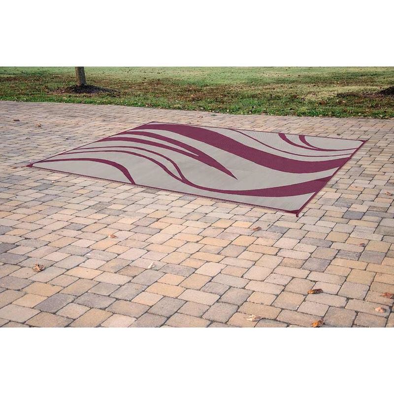 Reversible Wave Design Patio Mat image number 35
