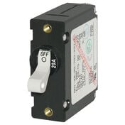 Blue Sea Systems A-Series Toggle Switch Circuit Breaker, Single Pole 20 Amp