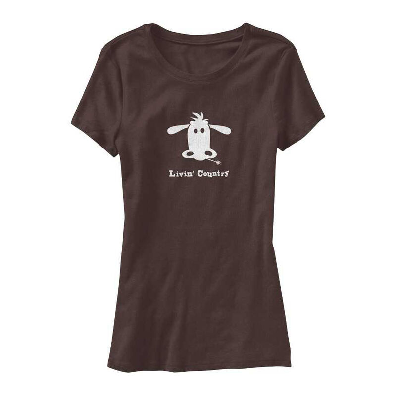 Livin' Country Women's Cow Short-Sleeve Tee image number 1