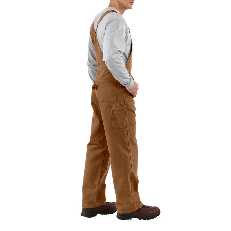 Carhartt Men's Sandstone Unlined Bib Overall image number 7