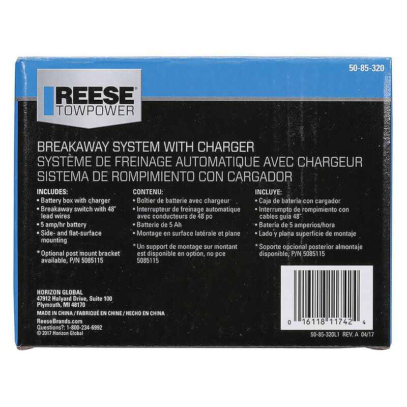 Pro Series Trailer Breakaway System Kit, Breakaway System For 1 to 3 Axle Trailer image number 7