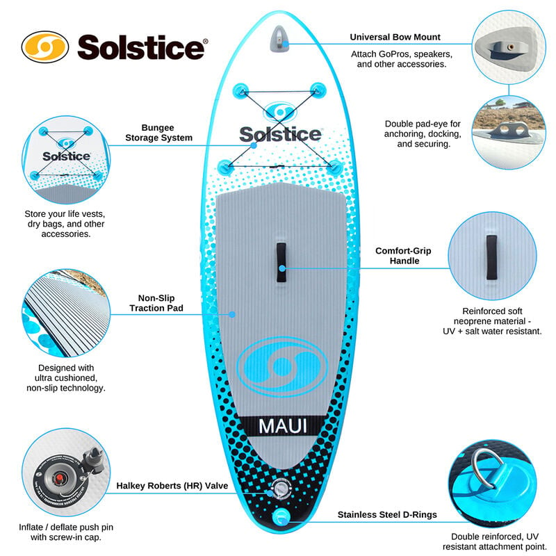 Solstice Maui Youth Inflatable SUP, 8' image number 5