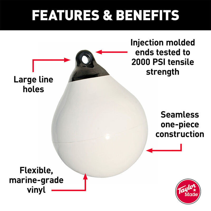 Tuff End Buoy, White (27") image number 3