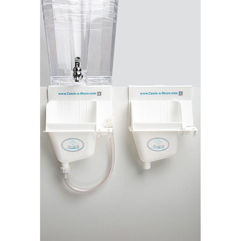 Catch-n-Store Drip Catcher, White, Pair image number 1