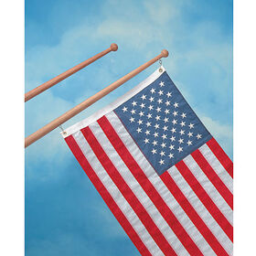 Whitecap Teak Flag Pole, 24"L, 1" Base Diameter