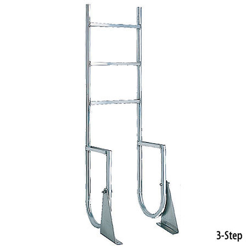 International Dock Wide-Step Flip-Up Dock Ladder, 3-Step image number 2