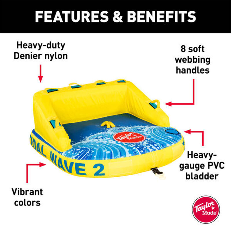 Taylor Made Tidal Wave 2-Person Towable Tube image number 2