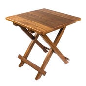 Whitecap Teak Solid Top Fold-Away Table