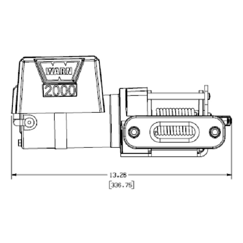 WARN 2000 DC 12V Electric Winch image number 2