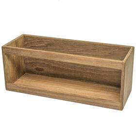 Whitecap Teak Paperback Book/VHS Casette Rack