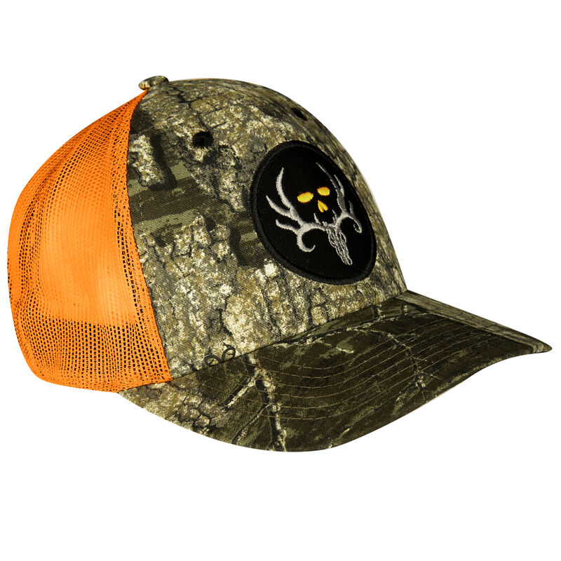 Bone Collector Men&rsquo;s Camo/Blaze Mesh-Back Cap image number 1