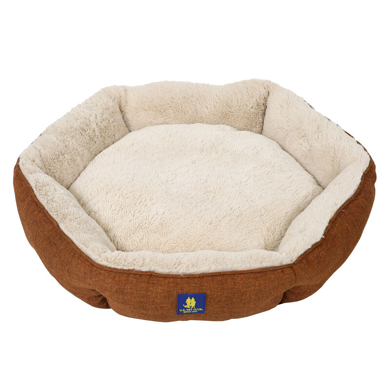 Round Bolster Pet Bed, Bronze image number 3