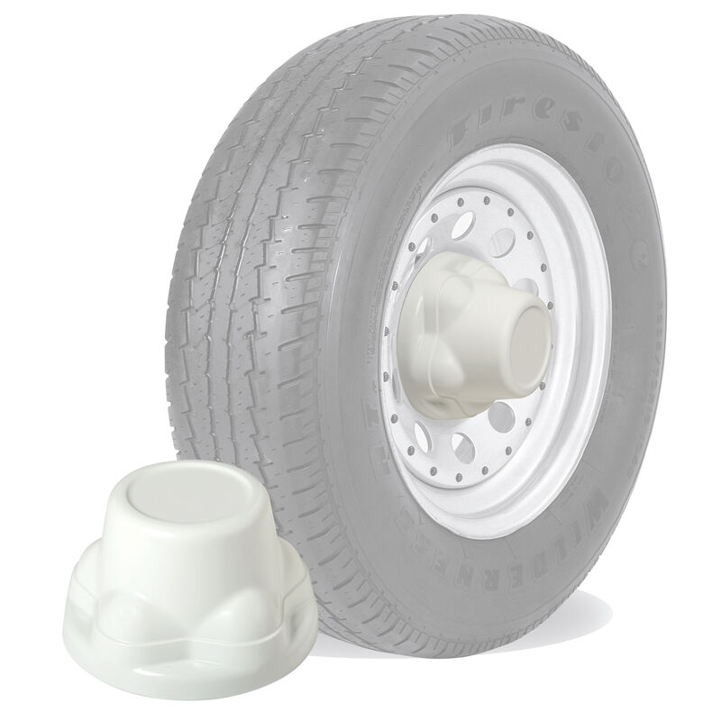 Phoenix QuickTrim ABS Trailer Hub Cover, 5-Lug Cover, white image number 1
