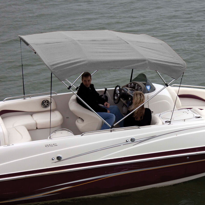 Shademate Polyester Stainless 4-Bow Bimini Top 8'L x 54''H 85''-90'' Wide image number 11
