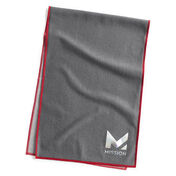 Mission HydroActive Max Large Cooling Towel, Charcoal/Tango Red