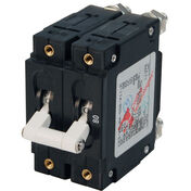 Blue Sea Systems C-Series Toggle Switch Circuit Breaker, Double Pole 80 Amp
