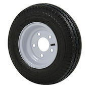 Kenda Loadstar 5.70 x 8 Bias Trailer Tire w/5-Lug Standard White Rim