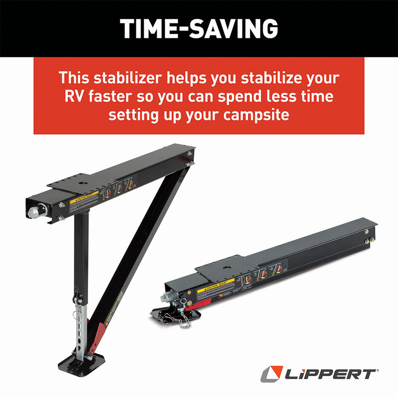 Lippert Quick Drop RV Stabilizer Single Leg Kit image number 8