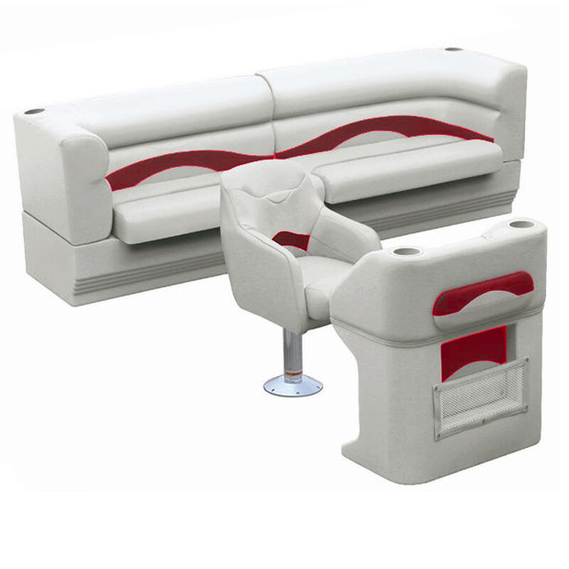 Toonmate Premium Pontoon Furniture Package, Complete Classic Rear Seat Group image number 14