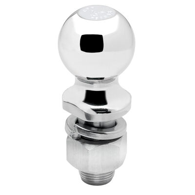Draw-Tite 2" Class IV Trailer Hitch Ball, 1" x 2-1/8" Shank, Chrome, 7,500 lbs.