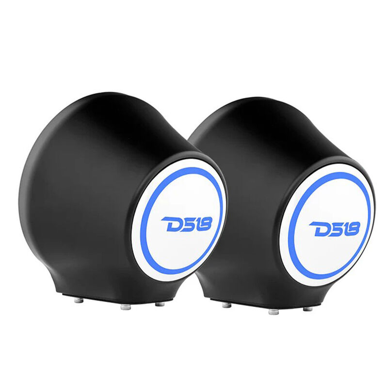 DS18 EN-JS6 6.5" Universal Flat-Mount Kick Panel Speaker Pods Only (No Speakers), Pair image number 3