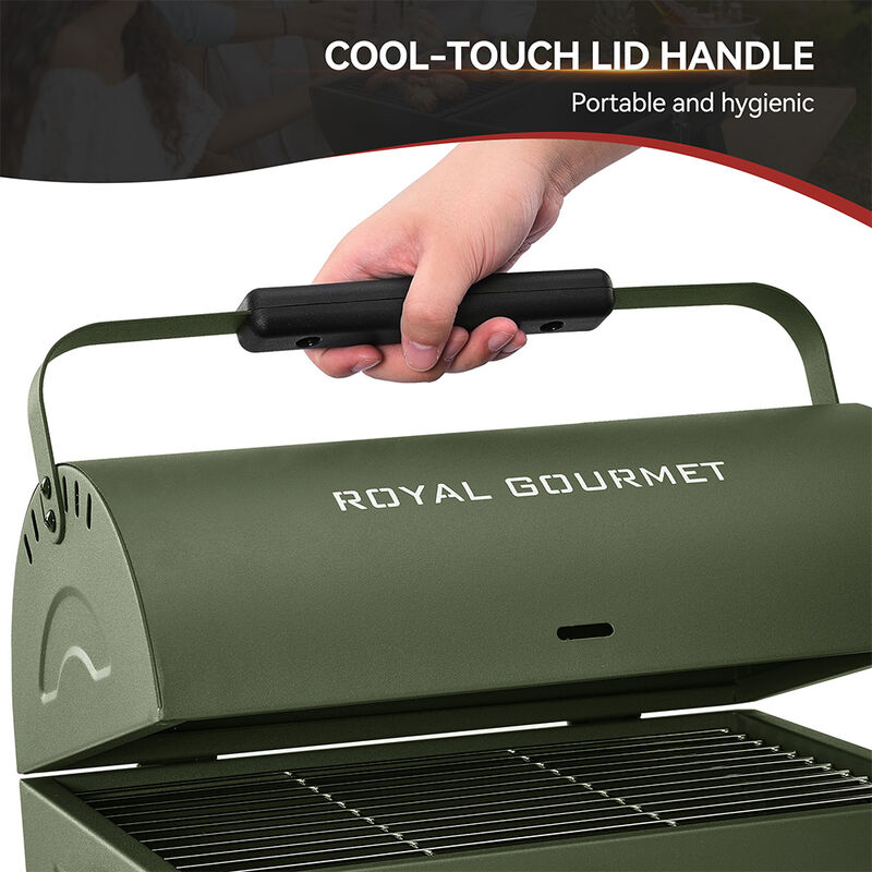 Royal Gourmet CC1015L Portable Charcoal Grill w/ 4 Air Vents image number 16