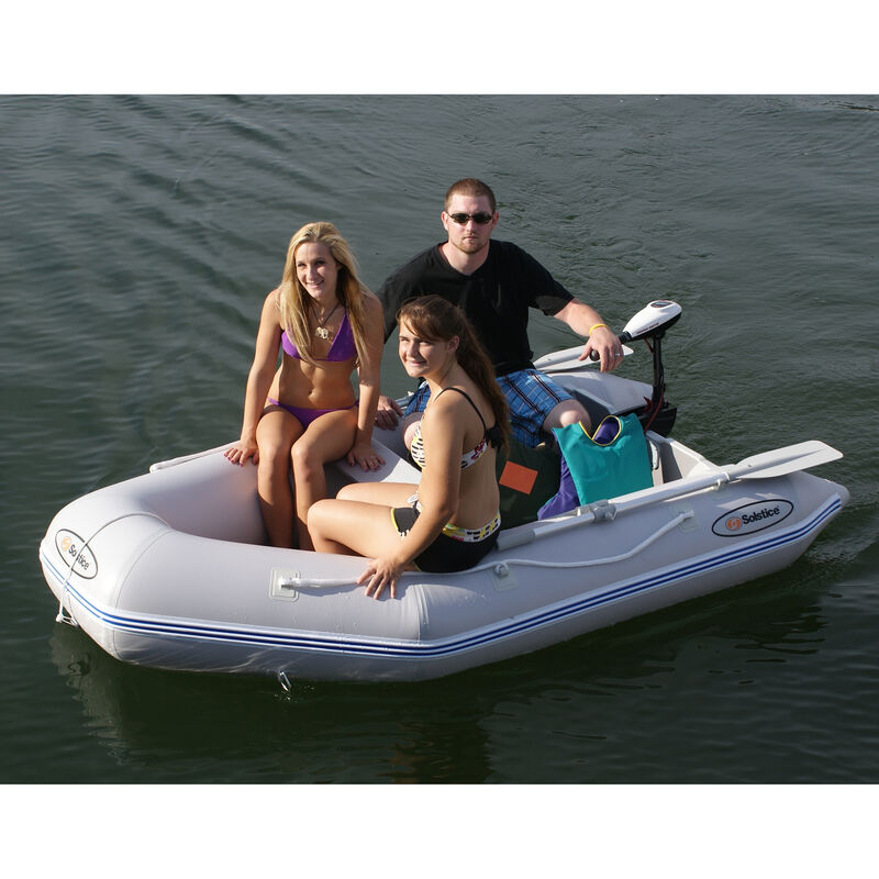Solstice Sportster 3-Person Runbabout Inflatable Boat, Gray image number 3
