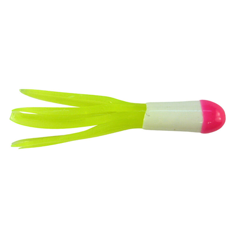 The Southern Pro Tri-Color Lit&rsquo;l Hustler Crappie Bait boasts the same classic tube design as the original Lit&rsquo;l Hustler but now comes in a stunning three-color combination. image number 3