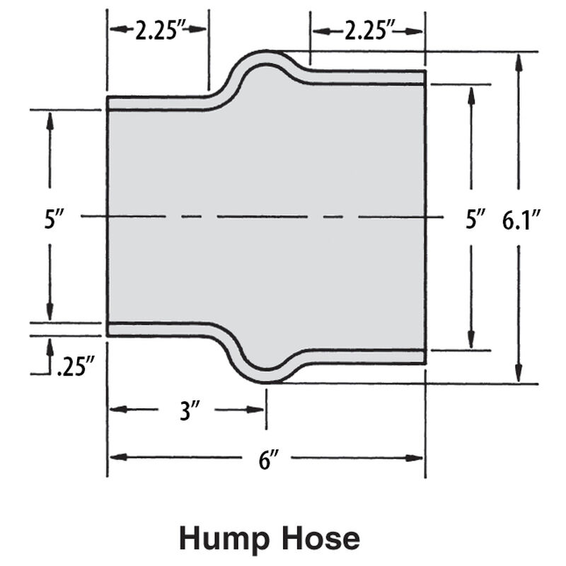 Shields 5" EPDM Hump Hose With Clamps image number 2