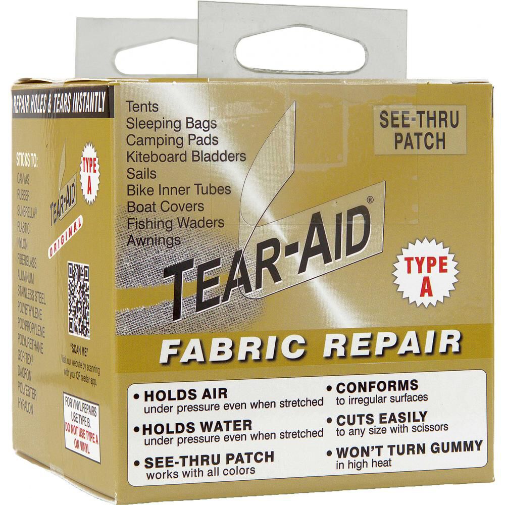 TearAid Fabric Repair Kit Type A 3 x 60 roll Overton's