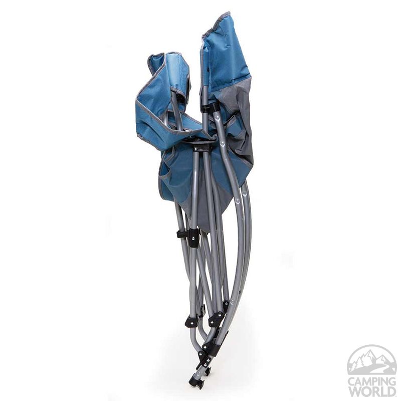 Rocking Bag Chair, Blue and Gray image number 5