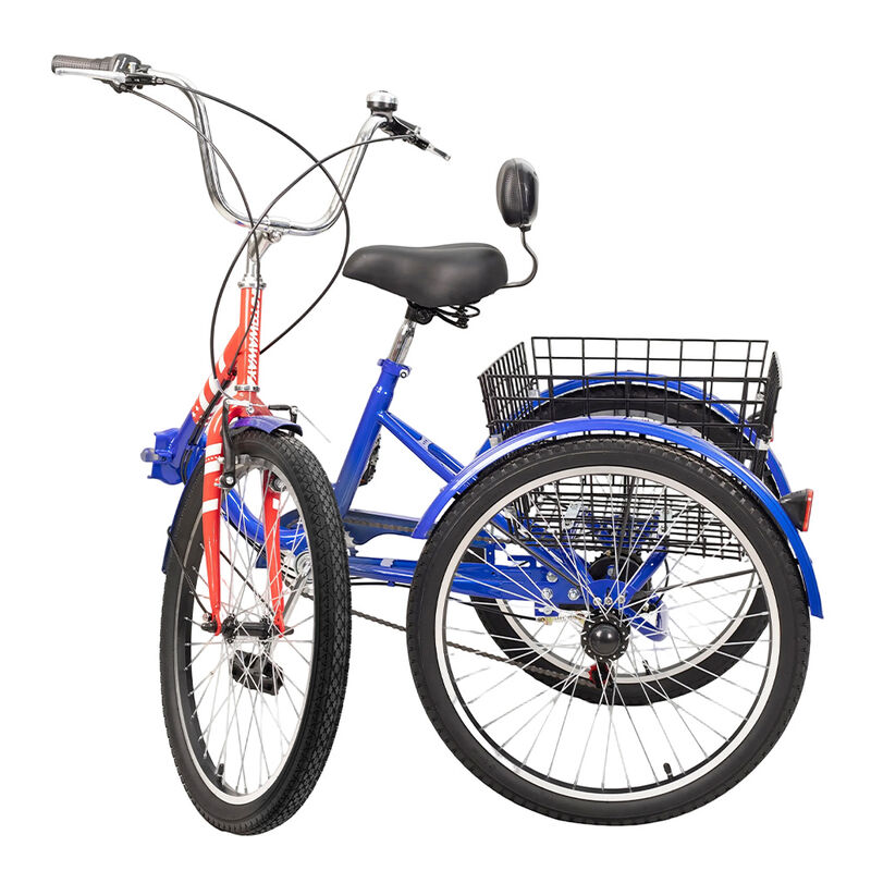 StowAway Adult 7-Speed Folding Tricycle w/ Rear Basket image number 6