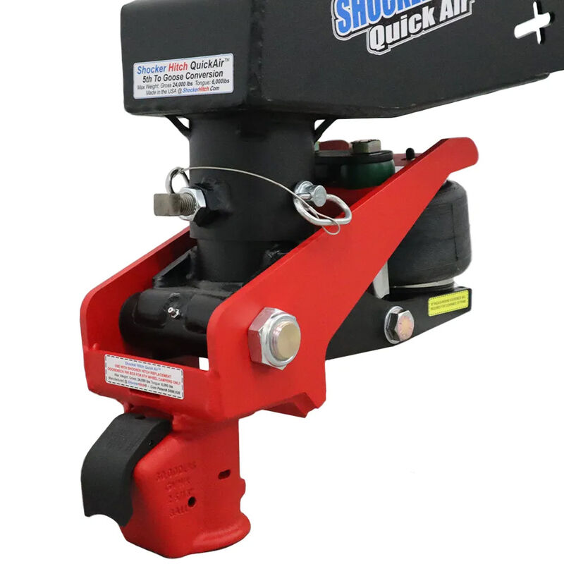 Shocker Hitch Quick Air 5th Wheel to Gooseneck Demco Coupler Conversion Kit, Fits Lippert 1621, 0719, Rhino Box, without Chain Kit image number 14