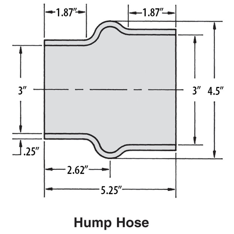 Shields 3" EPDM Hump Hose With Clamps image number 2