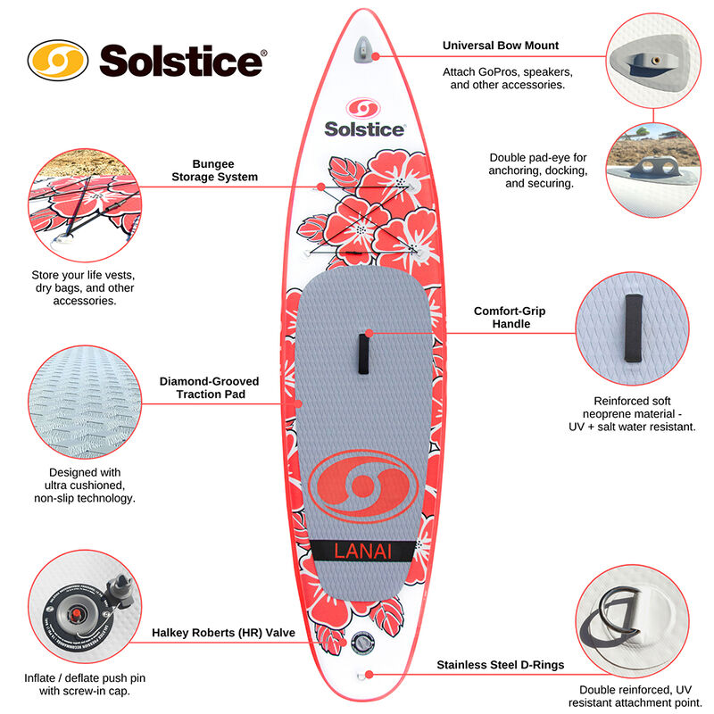 Solstice Lanai Inflatable SUP, 10'4" image number 4