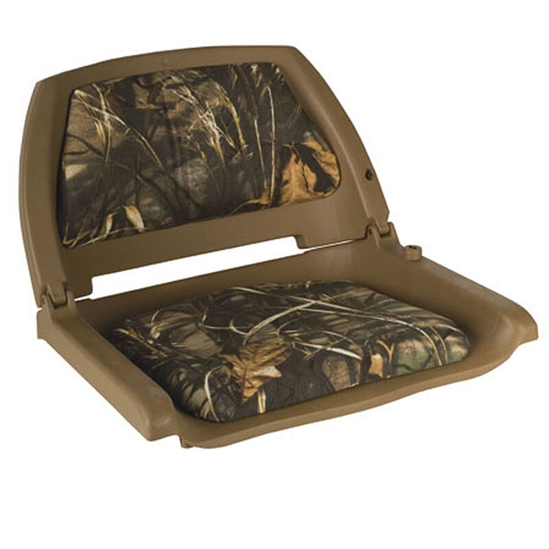 Fold-Down Padded Camo Boat Seat Only image number 2