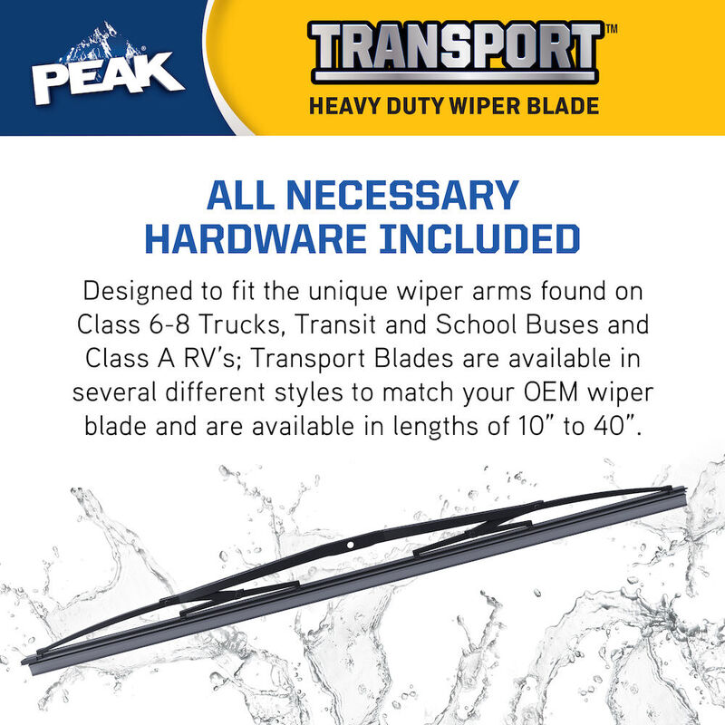 PEAK Transport 36" Windshield Wiper Blade, Wide Saddle Blade image number 5