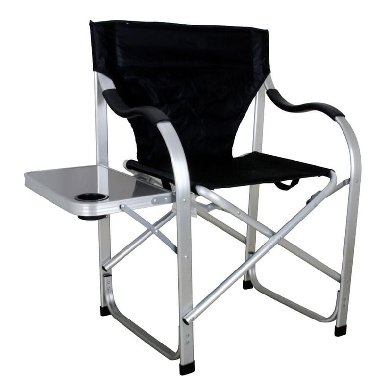 Folding Director's Chair with Side Table image number 1