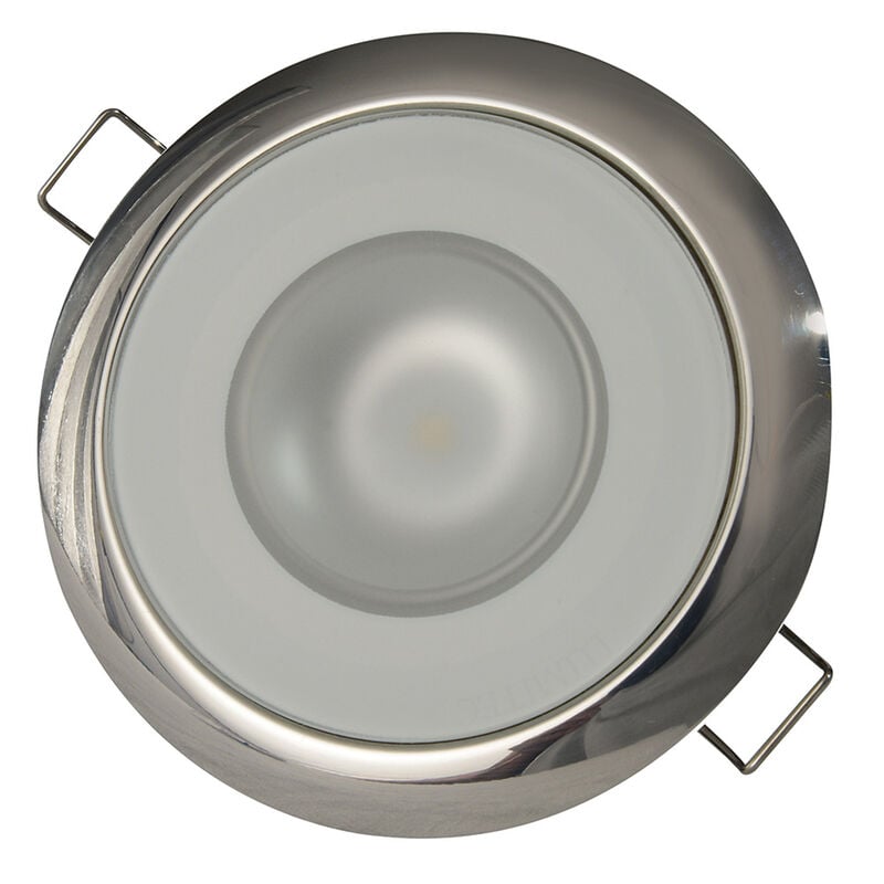 Lumitec Mirage - Flush Mount Down Light - Glass Finish/Polished SS Bezel - White Non-Dimming image number 2