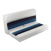 Toonmate Deluxe 36" Lounge Seat Top - White/Navy/Blue